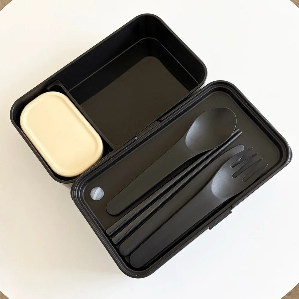 Bentoheaven Bento Box Adult Lunch Box Meal Prep Container with Utensils
